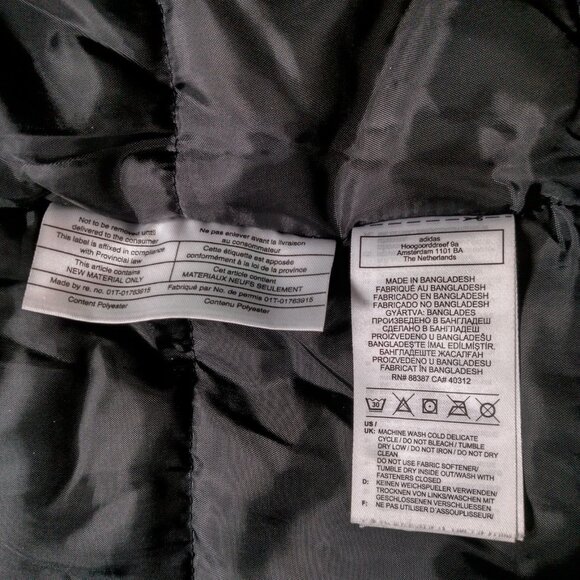 Adidas Garneau Stadium Jacket Men Medium Black Coat Coach Parka Moose 18 Soccer - Picture 8 of 16